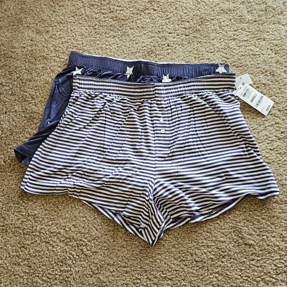 Jenni Other - Women's Jenni Sleep Short Set, Small, Navy Stars & Stripes